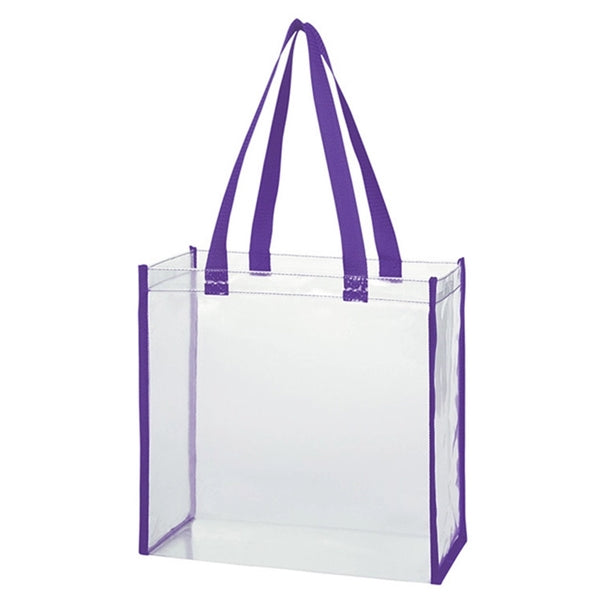 Clear PVC Stadium Tote Bag