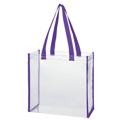 Clear PVC Stadium Tote Bag