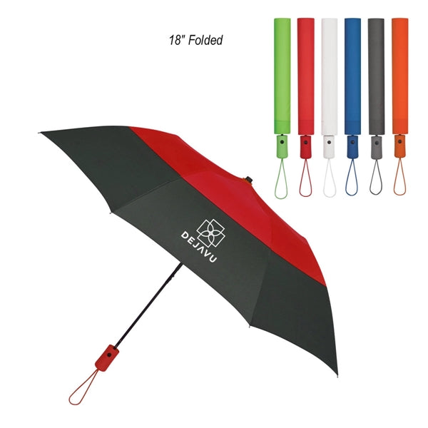 46" Arc Foldable Umbrella with Automatic Open Mechanism