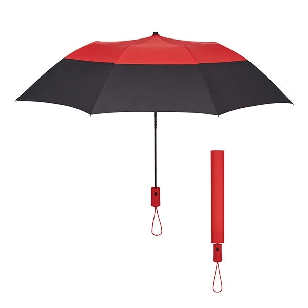 46" Arc Foldable Umbrella with Automatic Open Mechanism