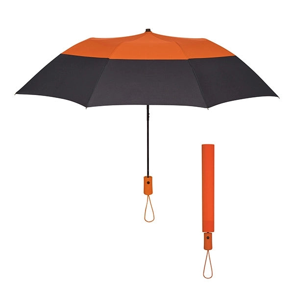 46" Arc Foldable Umbrella with Automatic Open Mechanism