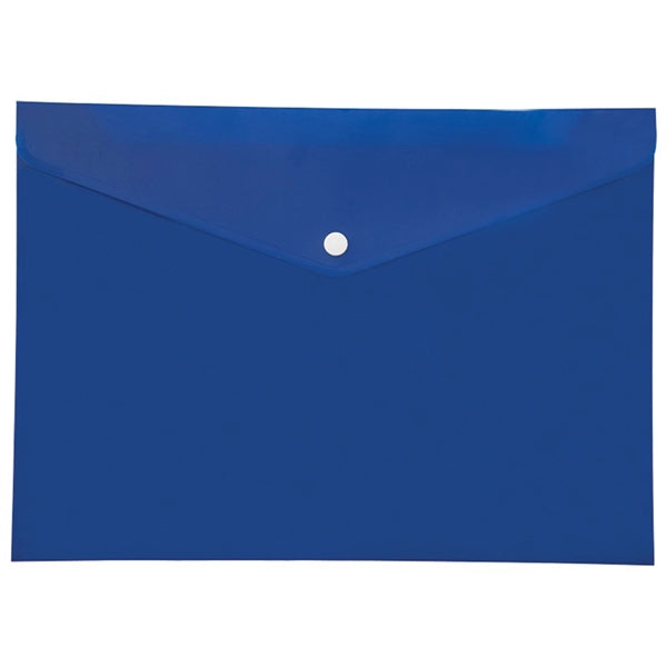 Plastic Letter-Size envelope with Snap closure