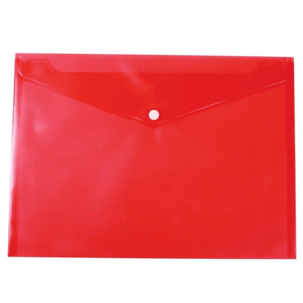 Plastic Letter-Size envelope with Snap closure