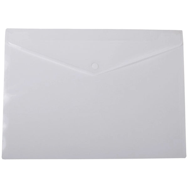 Plastic Letter-Size envelope with Snap closure