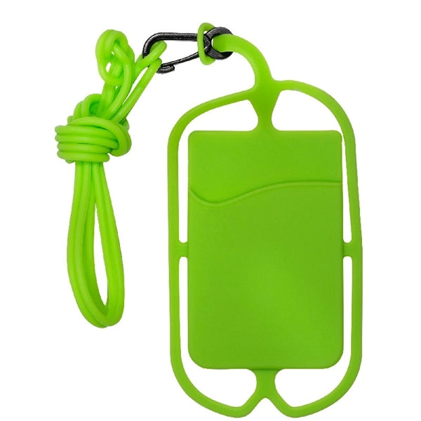 Silicone Pocket with Lanyard for Mobile Devices