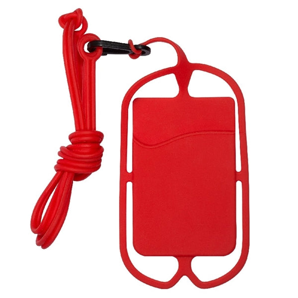 Silicone Pocket with Lanyard for Mobile Devices