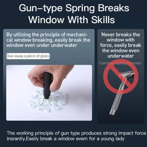 Safety Hammer and Seat Belt Cutter