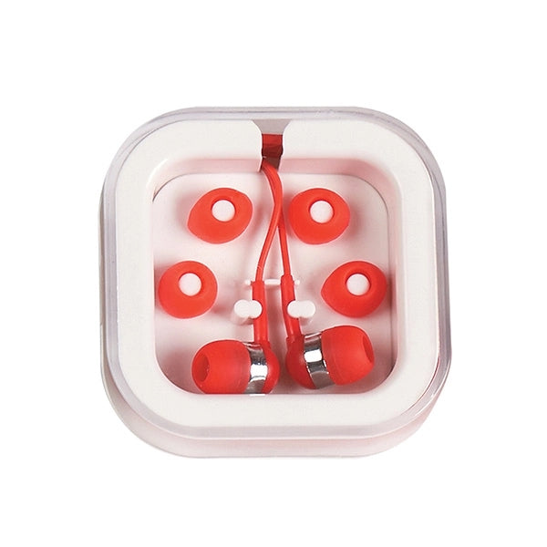 Colorful Earbuds On The Go