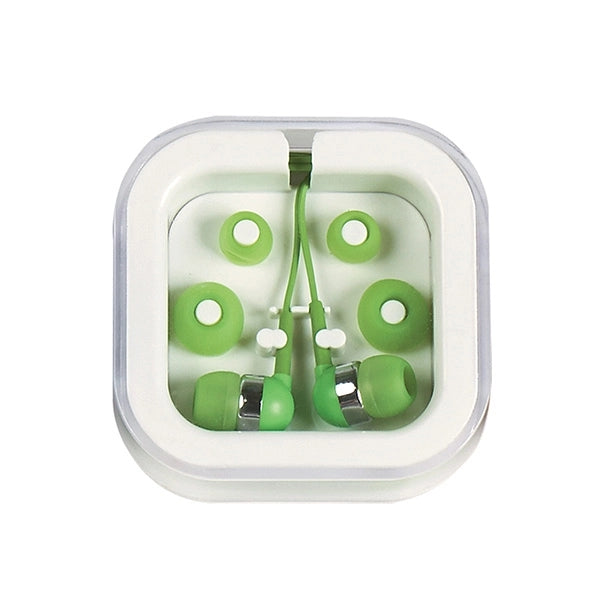 Colorful Earbuds On The Go