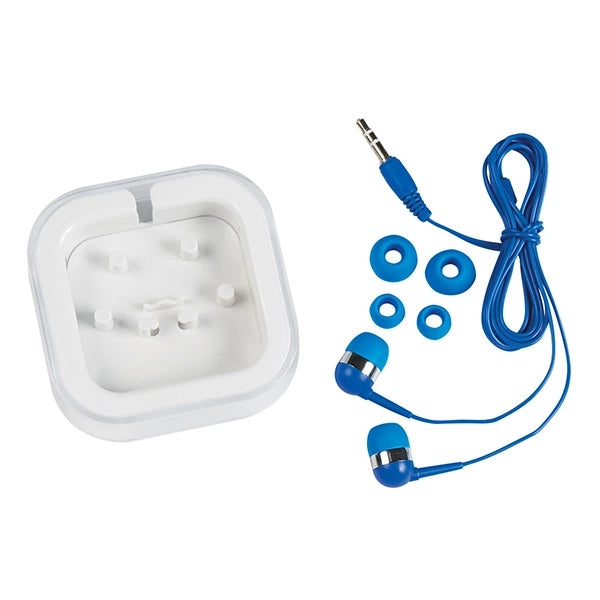 Colorful Earbuds On The Go