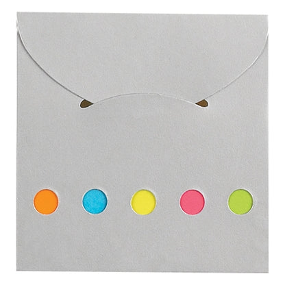Handy Neon Colored Sticky Notes and Flags in a Case