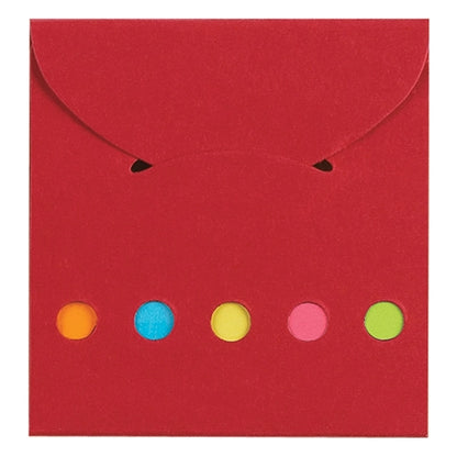 Handy Neon Colored Sticky Notes and Flags in a Case