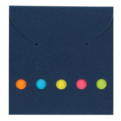 Handy Neon Colored Sticky Notes and Flags in a Case