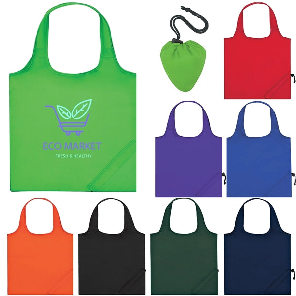 Foldable Drawstring Tote Bag