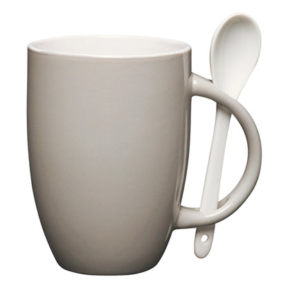 Multiple Colored 12 oz Mug with Spoon
