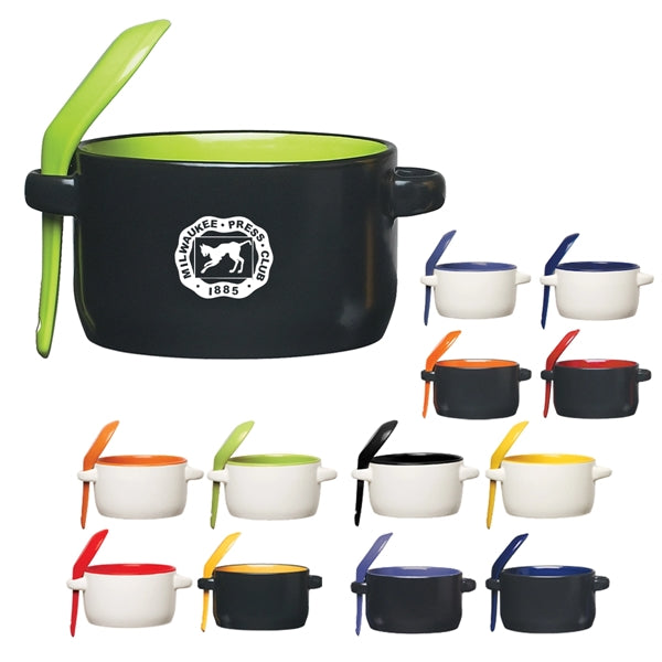 12 oz. Convenient Soup mug with Spoon