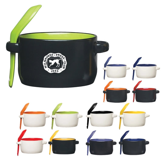 12 oz. Convenient Soup mug with Spoon