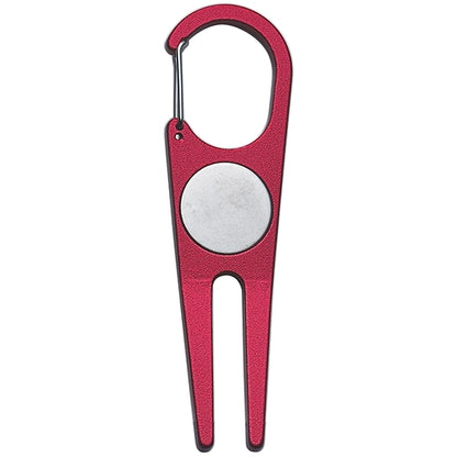 Aluminum divot instrument with ball marker