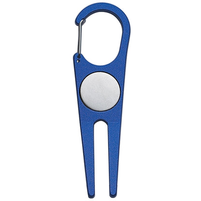 Aluminum divot instrument with ball marker