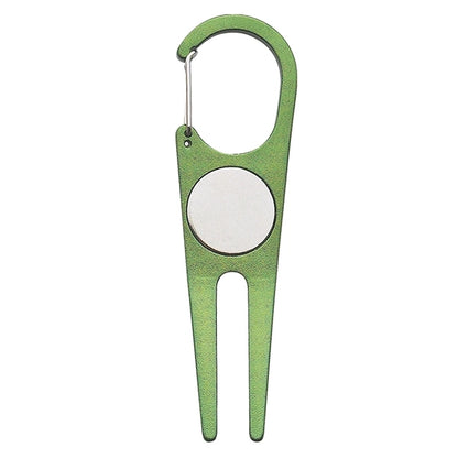 Aluminum divot instrument with ball marker