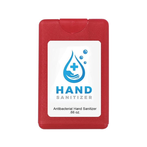 Handy 0.66 ounce squared sanitizer