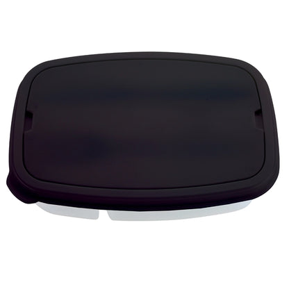 Two Compartment Plastic Lunch Kit