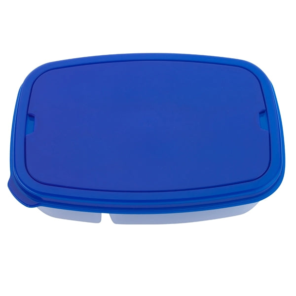 Two Compartment Plastic Lunch Kit
