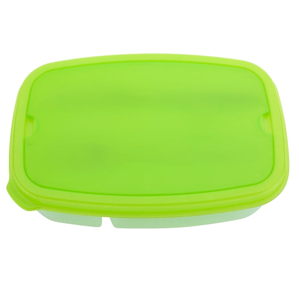 Two Compartment Plastic Lunch Kit