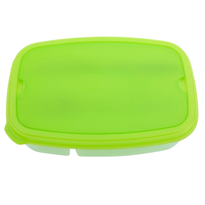 Two Compartment Plastic Lunch Kit