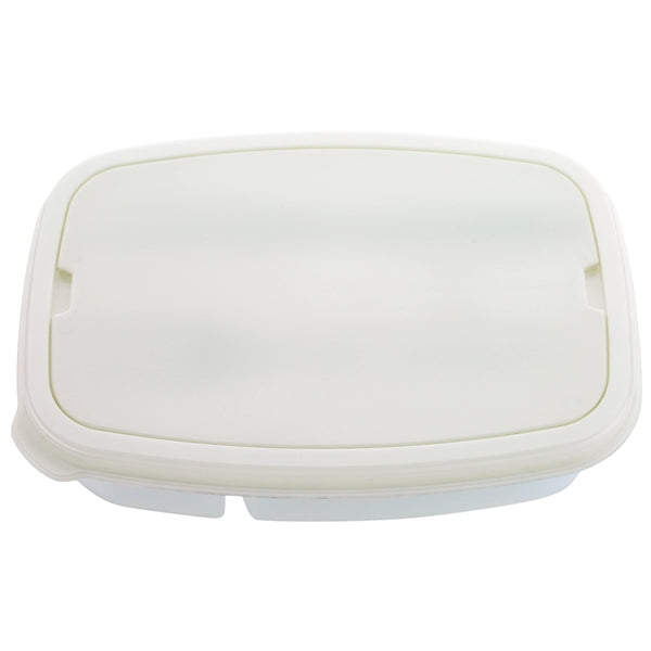 Two Compartment Plastic Lunch Kit