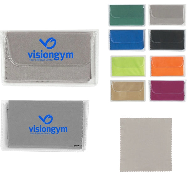 Customizable Microfiber Cleaning Cloth with Case