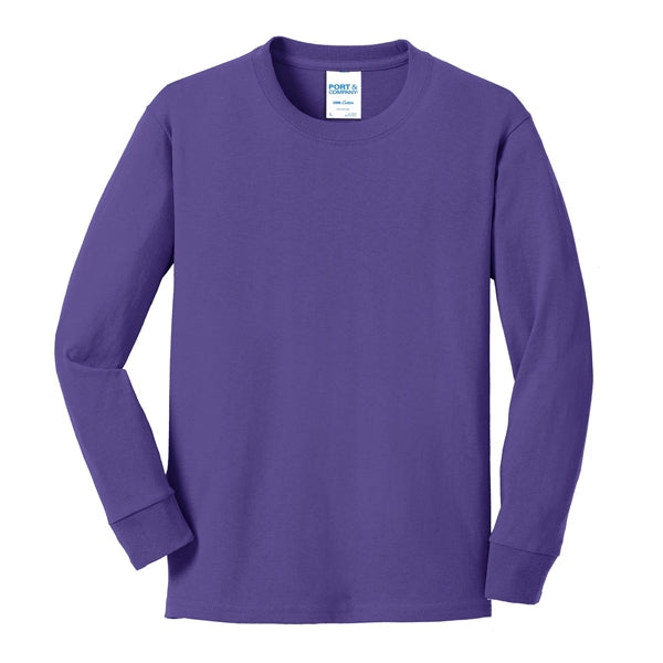 Classic Style Long Sleeve Cotton T-Shirt