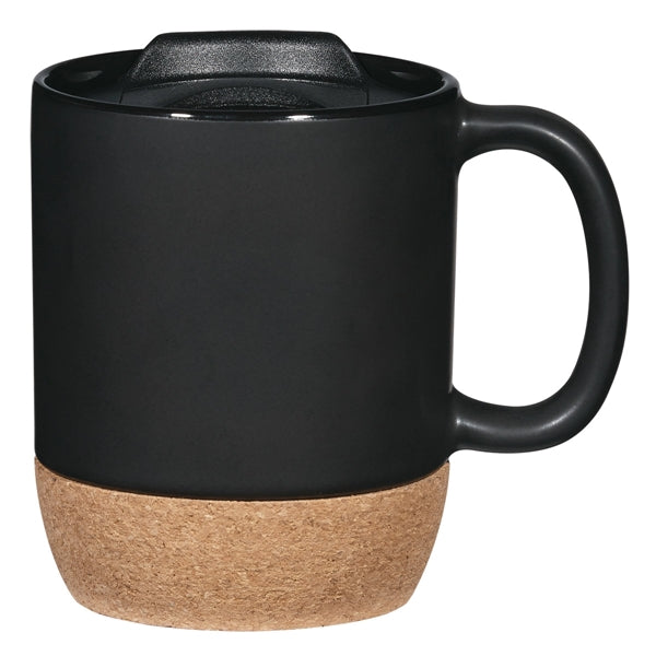 14 oz. Ceramic Mug with Cork Bottom