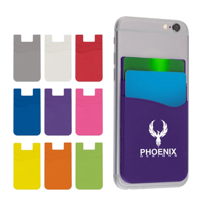 Two Pocket Silicone Mobile Sleeves