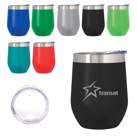 12 oz. Powder Coated Insulated Wine Glass
