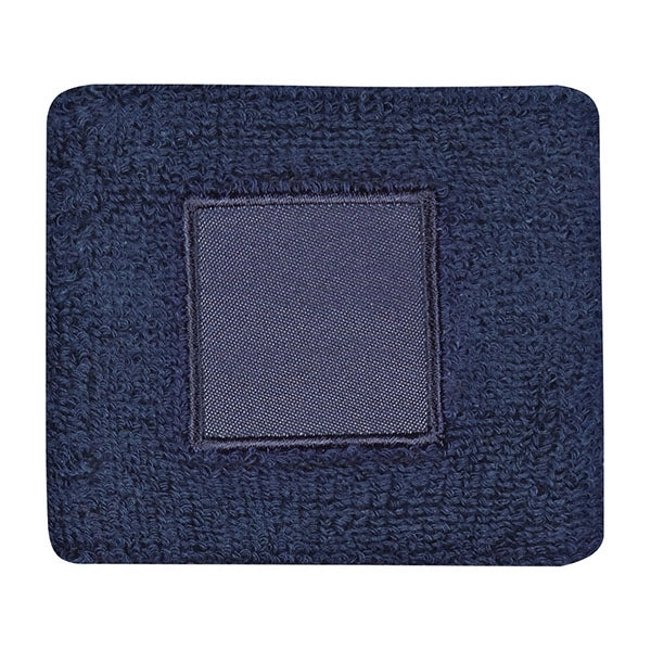 100% cotton wristband with patch