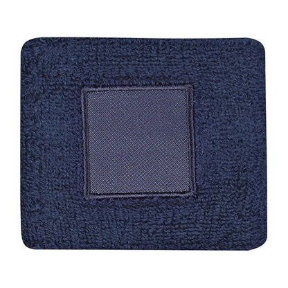 100% cotton wristband with patch