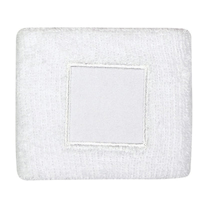 100% cotton wristband with patch