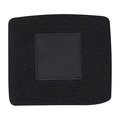 100% cotton wristband with patch