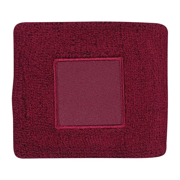 100% cotton wristband with patch