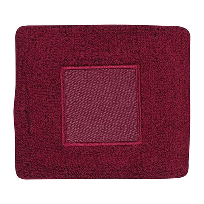 100% cotton wristband with patch