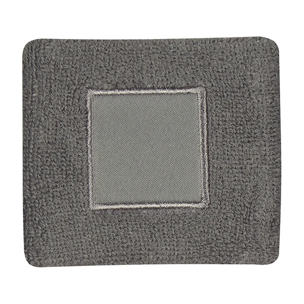 100% cotton wristband with patch
