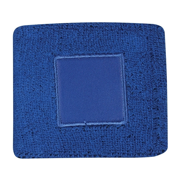 100% cotton wristband with patch