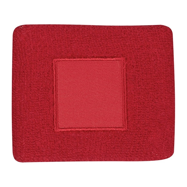 100% cotton wristband with patch
