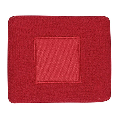 100% cotton wristband with patch