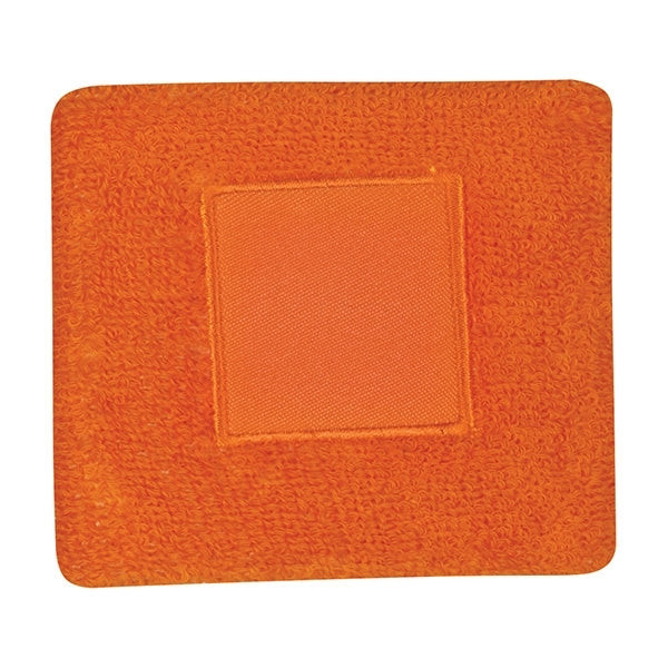 100% cotton wristband with patch