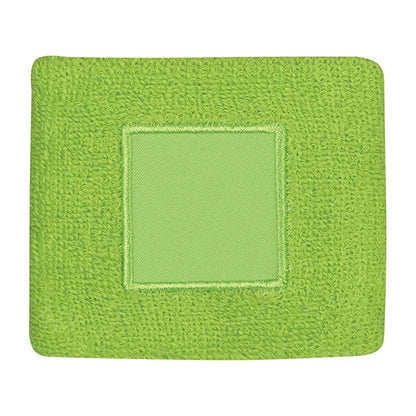 100% cotton wristband with patch