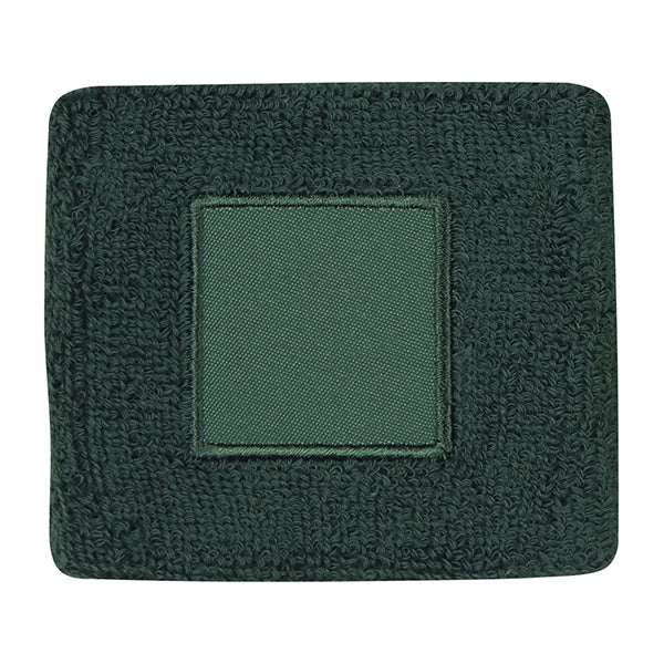 100% cotton wristband with patch