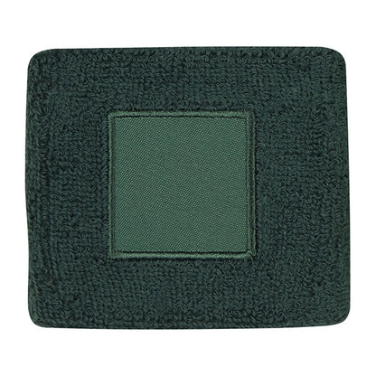 100% cotton wristband with patch