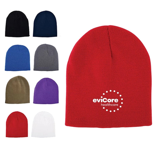 100% Knitted White Beanie